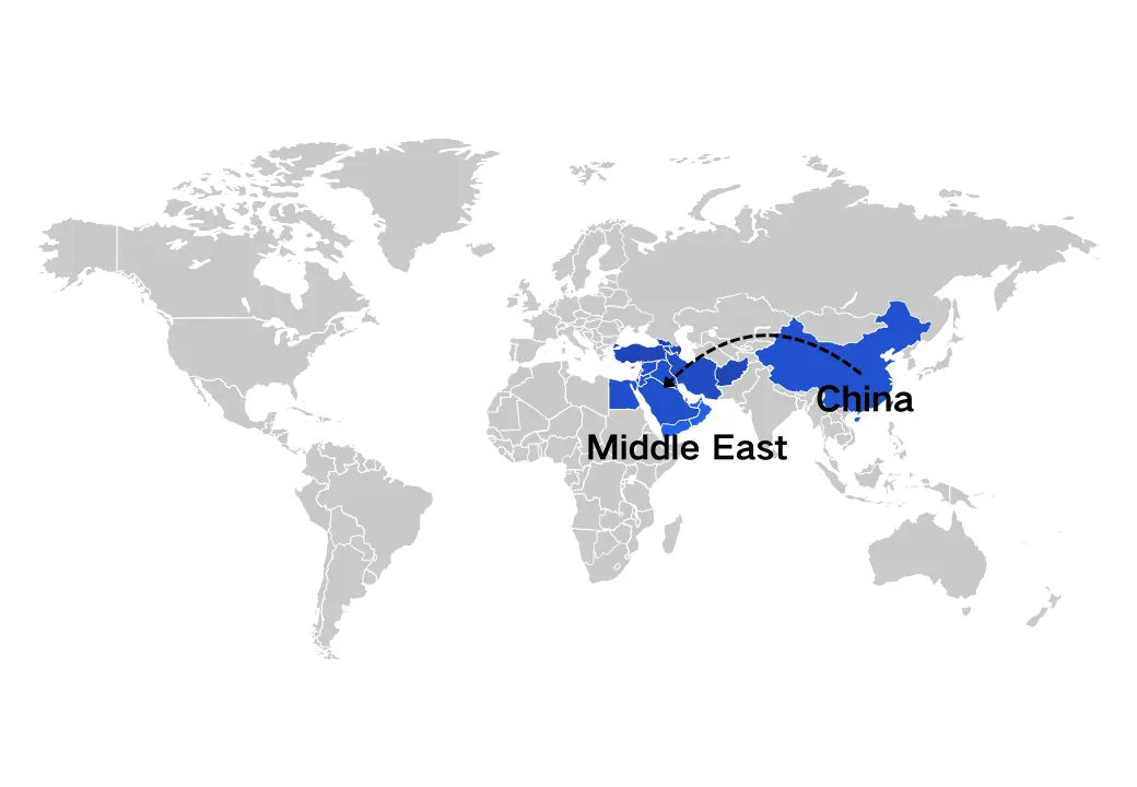 Shipping From China to Middle East