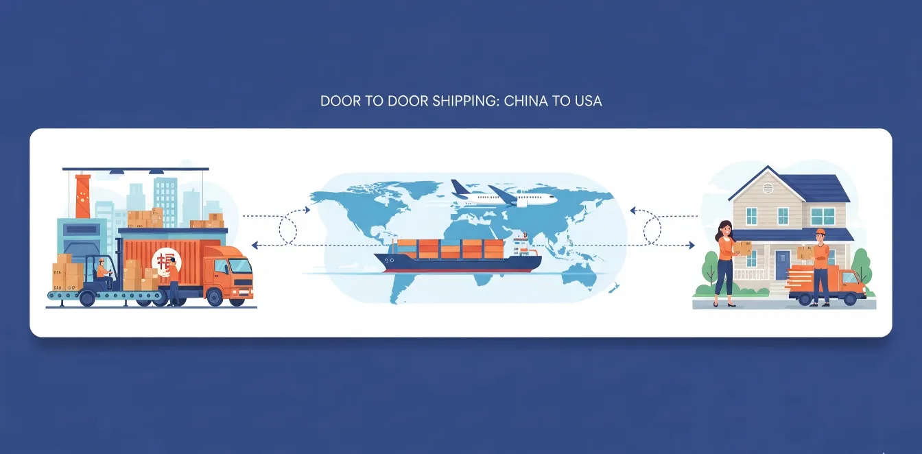 door to door shipping from china to usa