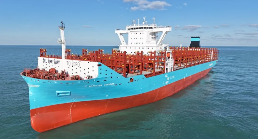 Maersk Delivers First 9,000 TEU Methanol Dual-Fuel Vessel Tangier Maersk