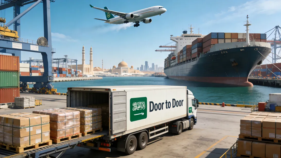 Door to Door Shipping from China to Saudi Arabia