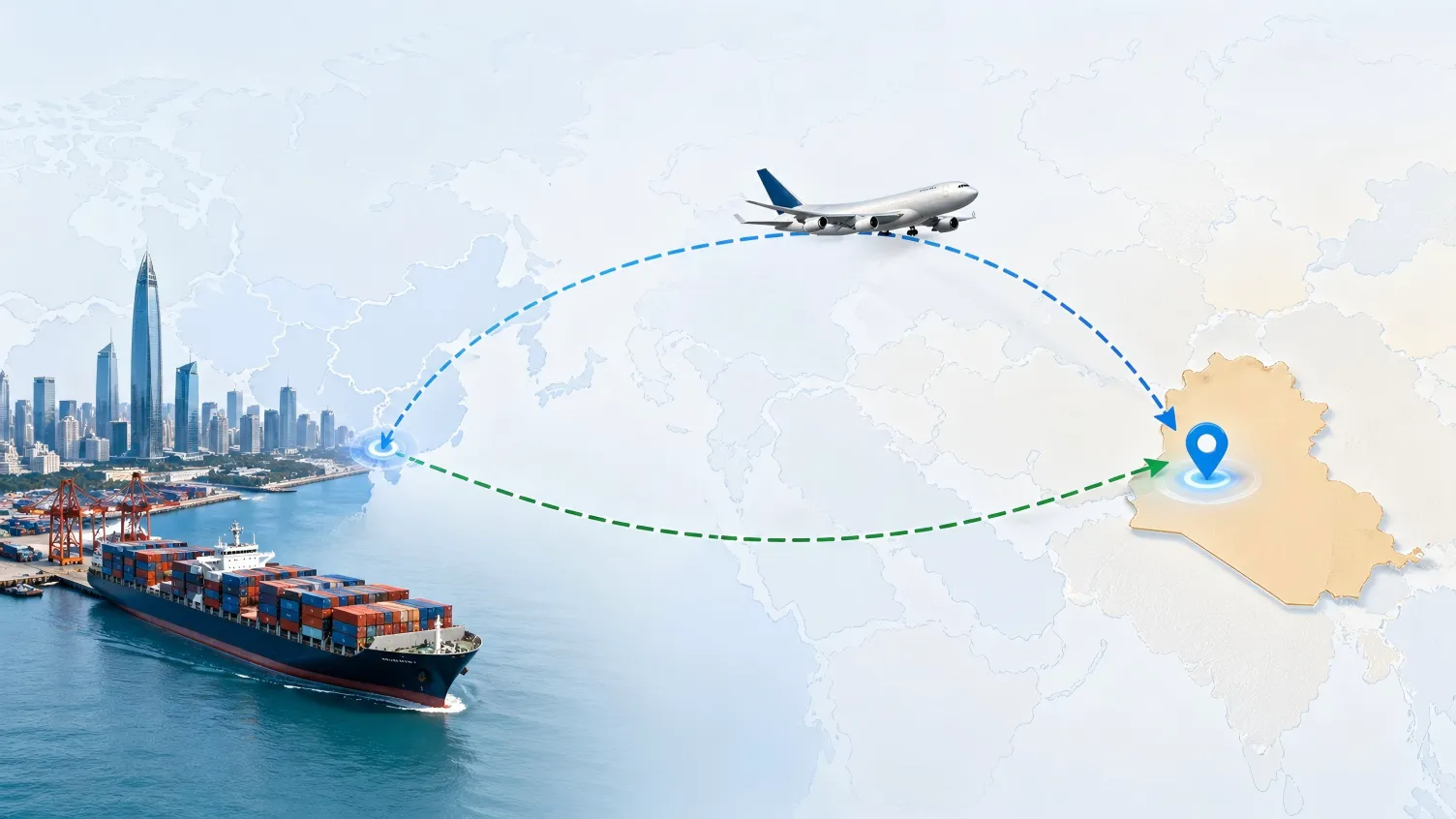 Shipping from Shenzhen to Iraq