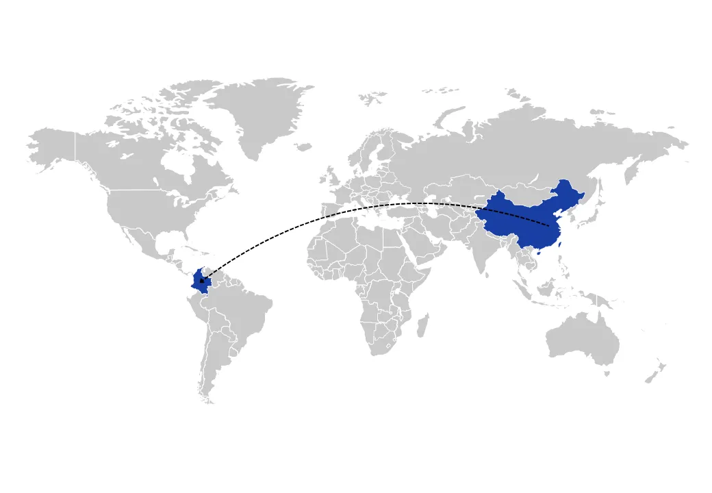 Shipping from China to Colombia
