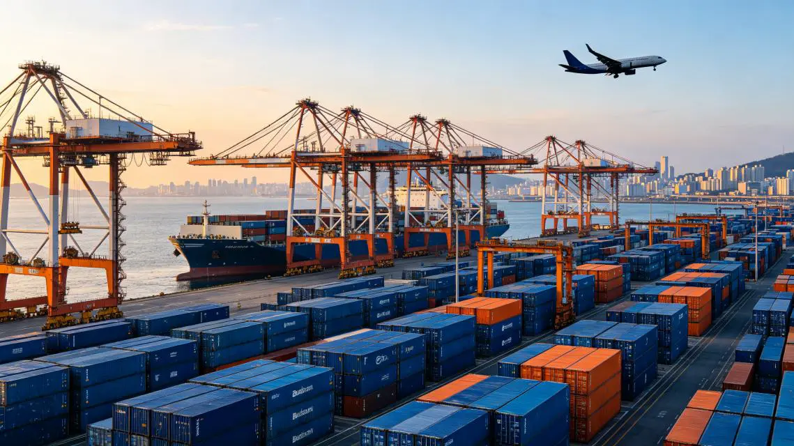shipping cost from china to south korea